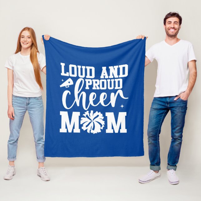 Cheer Mom Fleece Blanket (In Situ)