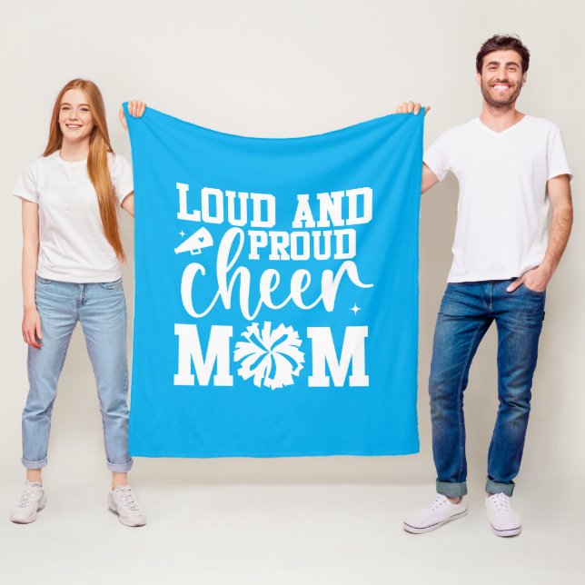 Cheer Mom Fleece Blanket (In Situ)