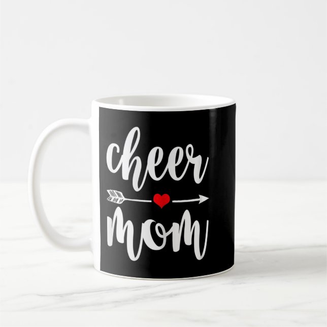 Cheer Mom Great Mother Cheerleader Gift Coffee Mug (Left)
