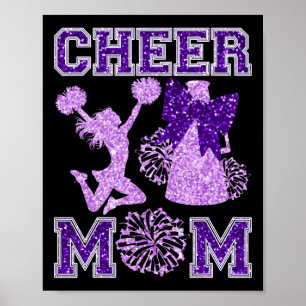 Cheer Mom Mama Bow Sport Cheerleader Cheerleading  Poster