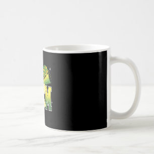 Cheer mom mama bow sport cheerleader green & coffee mug