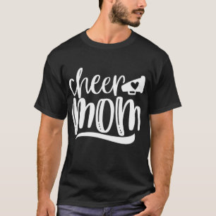 Cheer Mom Megaphone with Heart Accent Women T-Shirt