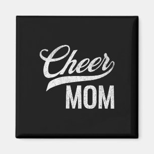 Cheer Mom Red And White Cheerleading Matching Pare Magnet
