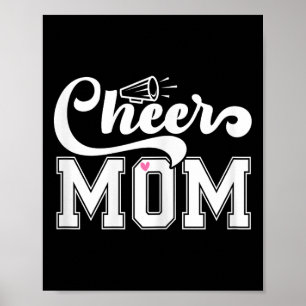 Cheer Mom Shirt Cheerleader Cheerleading Women Mot Poster
