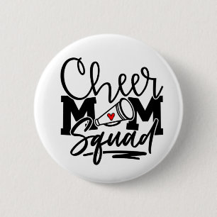 Cheer Mom Squad 2 Inch Round Button
