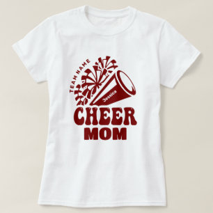 Cheer Mom with Custom Team Name & Kid's Name T-Shirt