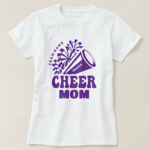 Cheer Mom with Custom Team Name & Kid's Name T-Shirt