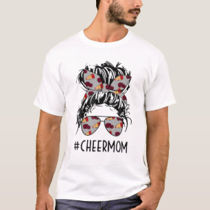 Cheer Mother Mama Parents Gift Cheerleading Mom Me T-Shirt