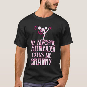 Cheer My Favourite Cheerleader Calls Me Granny Xma T-Shirt