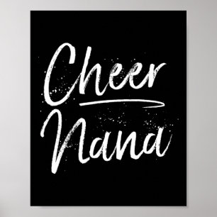Cheer Nana Cute Cheerleading Grandmother Gift Gift Poster