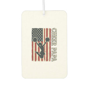 Cheer Papa USA Flag Vintage Cheer Design_1 Air Freshener