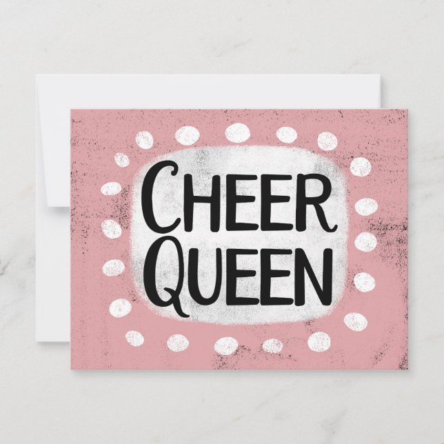 Cheer Queen Greeting Card (Front)