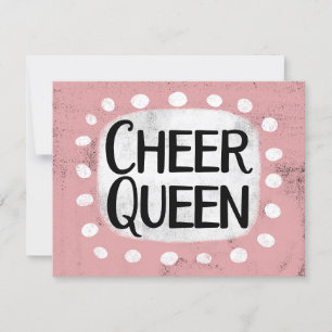 Cheer Queen Greeting Card