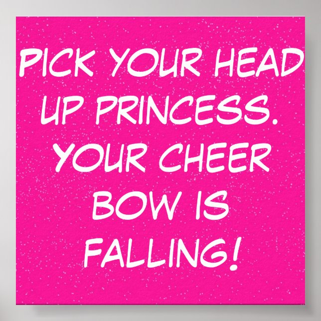 cheer quote poster (Front)