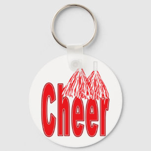 Cheer Red Keychain