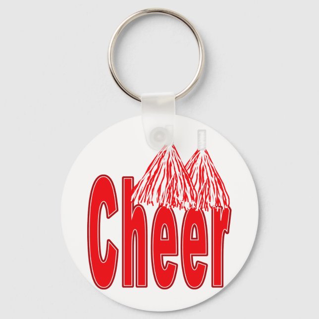 Cheer Red Keychain (Front)