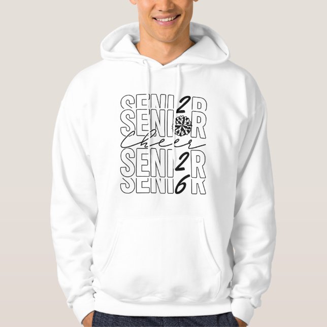 Cheer Senior 2026 Men Hoodie (Front)