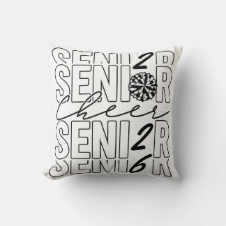 Cheer Senior 2026 Throw Pillow