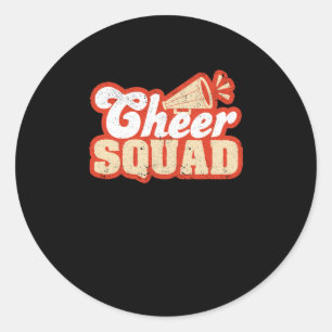 Cheer Squad Cheerleading Funny Cheerleader Team Classic Round Sticker