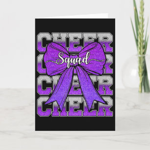 Cheer Squad Funny Cheerleader Cheerleading Coquett Card
