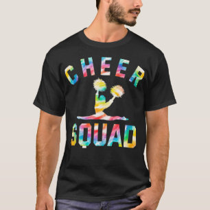 Cheer Squad Tie Dye Cheerleader Cheerleading Gift  T-Shirt