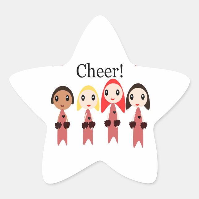 Cheer! Star Sticker (Front)