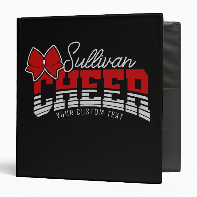 Cheer Team ADD NAME School Athlete Cheerleader  Binder (Front/Inside)