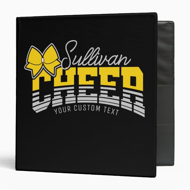 Cheer Team ADD NAME School Athlete Cheerleader  Binder (Front/Inside)