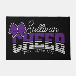 Cheer Team ADD NAME School Athlete Cheerleader  Doormat