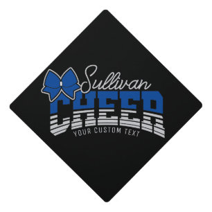 Cheer Team ADD NAME School Athlete Cheerleader  Graduation Cap Topper