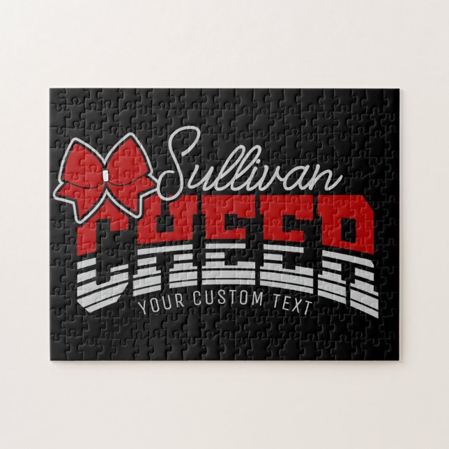 Cheer Team ADD NAME School Athlete Cheerleader  Jigsaw Puzzle (Horizontal)