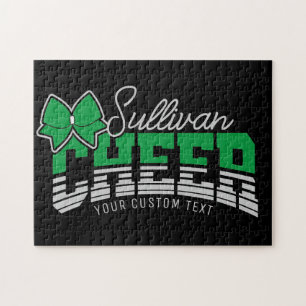 Cheer Team ADD NAME School Athlete Cheerleader  Jigsaw Puzzle