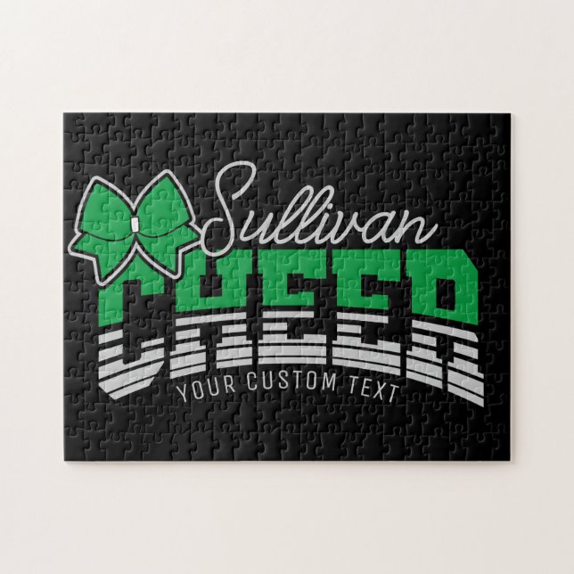 Cheer Team ADD NAME School Athlete Cheerleader  Jigsaw Puzzle (Horizontal)