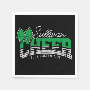 Cheer Team ADD NAME School Athlete Cheerleader Napkin