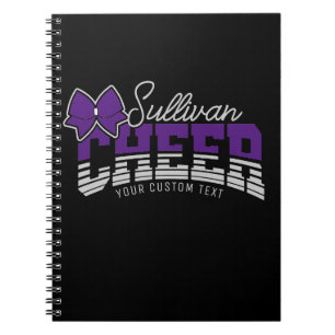 Cheer Team ADD NAME School Athlete Cheerleader  Notebook
