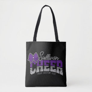Cheer Team ADD NAME School Athlete Cheerleader  Tote Bag