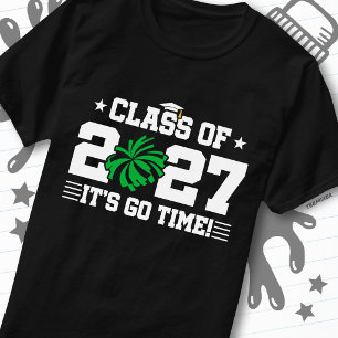 Cheer Team Graduation Go Time Senior Class of 2027 T-Shirt