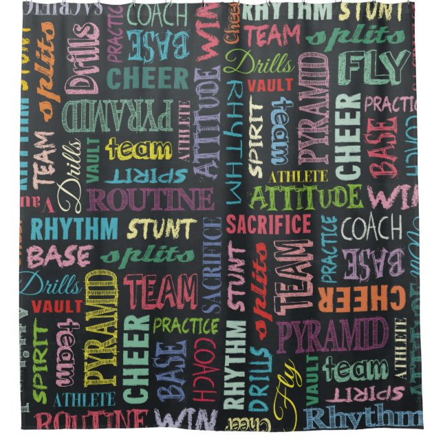 Cheer Terms On The Chalkboard (Front)
