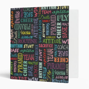 Cheer Terms On The Chalkboard Binder