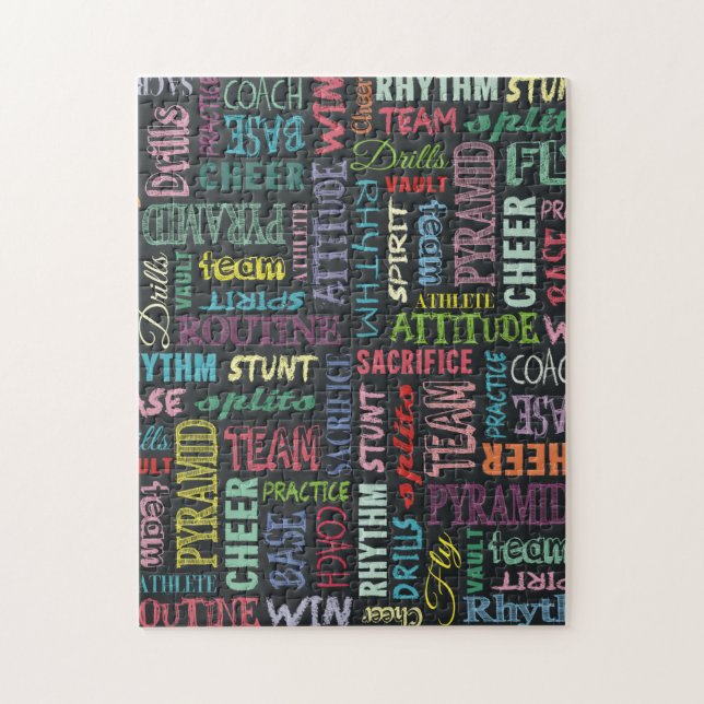 Cheer Terms On The Chalkboard Jigsaw Puzzle (Vertical)