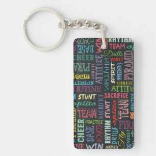 Cheer Terms On The Chalkboard Keychain
