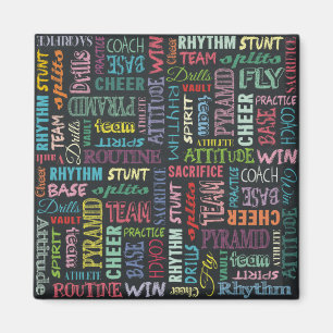 Cheer Terms On The Chalkboard Magnet
