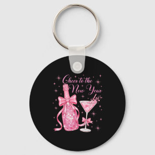 Cheer To The New Year Happy New Year 2026 Countdow Keychain