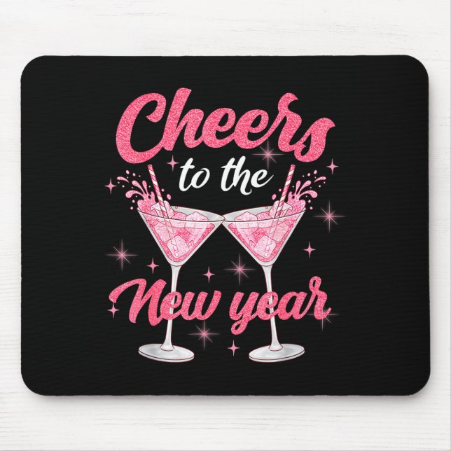 Cheer To The New Year Happy New Year 2026 Countdow Mouse Pad (Front)