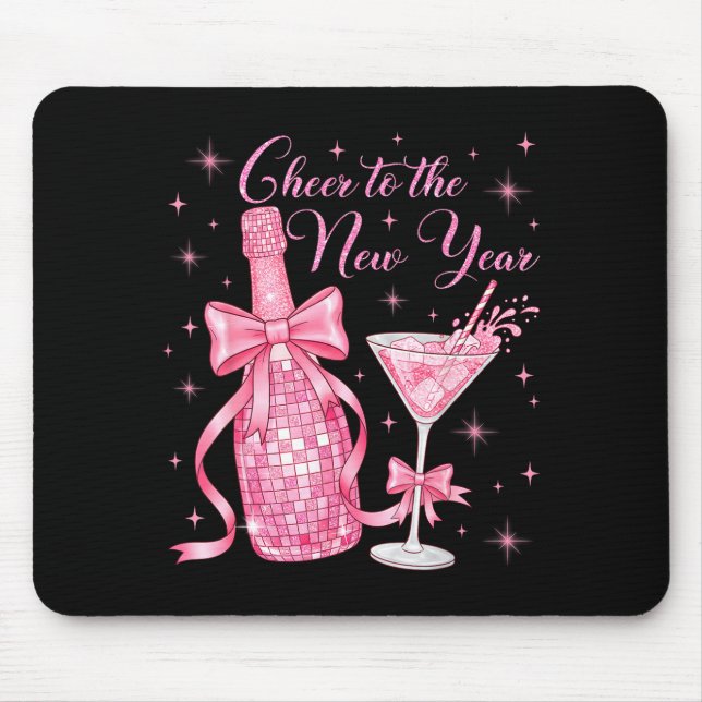 Cheer To The New Year Happy New Year 2026 Countdow Mouse Pad (Front)