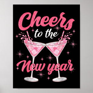 Cheer To The New Year Happy New Year 2026 Countdow Poster