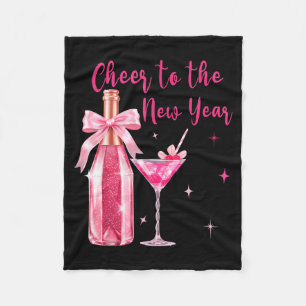 Cheer To The New Year Happy New Year 2026 Party Gi Fleece Blanket