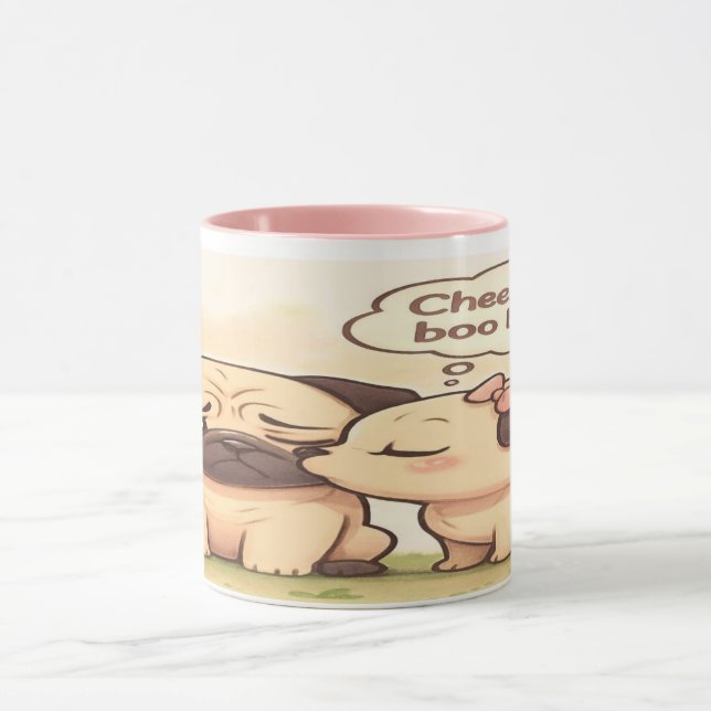 Cheer Up Boo Boo: Cute Pug Mug (Centre)