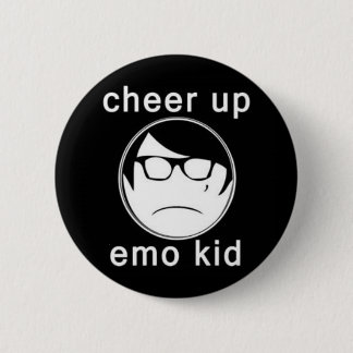 Cheer up emo kid 2 inch round button