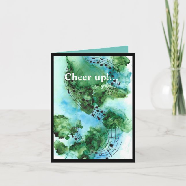 Cheer up with background music card (Front)